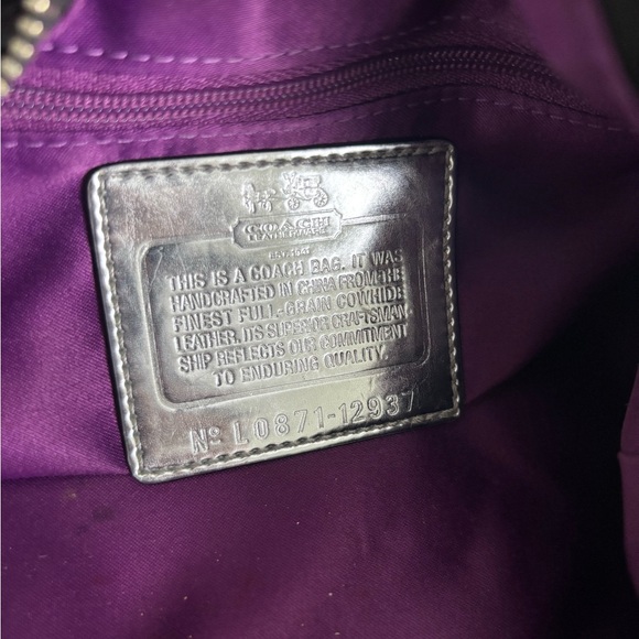 Y2K Vintage Coach Black Leather Madison Sabrina Satchel Handbag 12937 - Picture 9 of 10